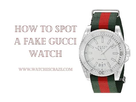 back of fake gucci watch|how to spot a Gucci watch.